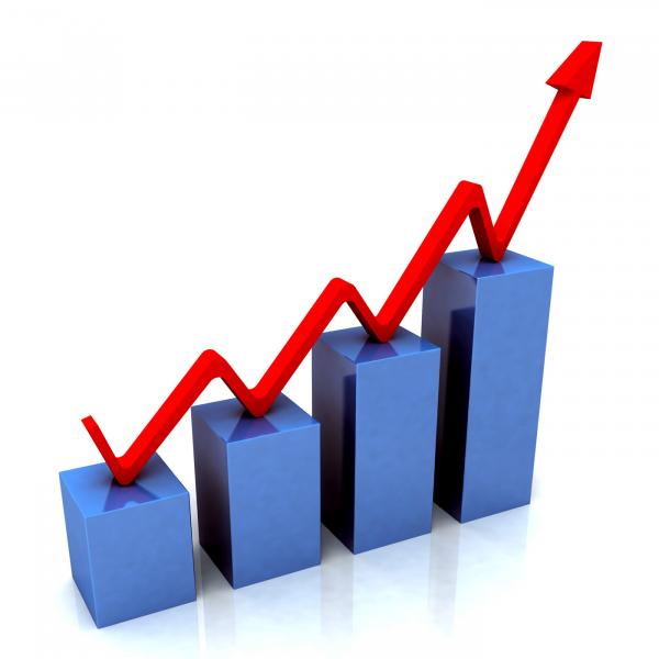 Blue Bar Chart Shows Budget Versus Actual