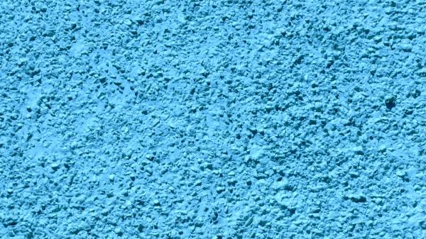 Blue cement wall