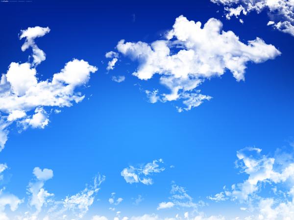 Blue cloudy sky