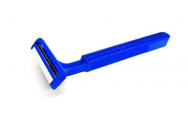 Blue disposable razor