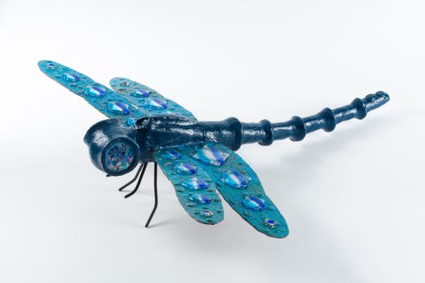 Blue dragonfly