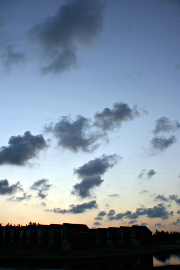 Blue evening sky