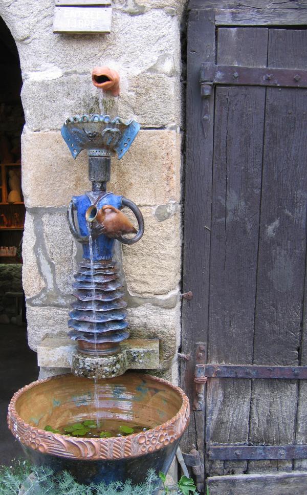 Blue fountain