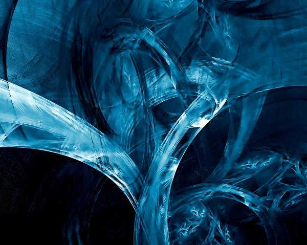Blue Fractal Background