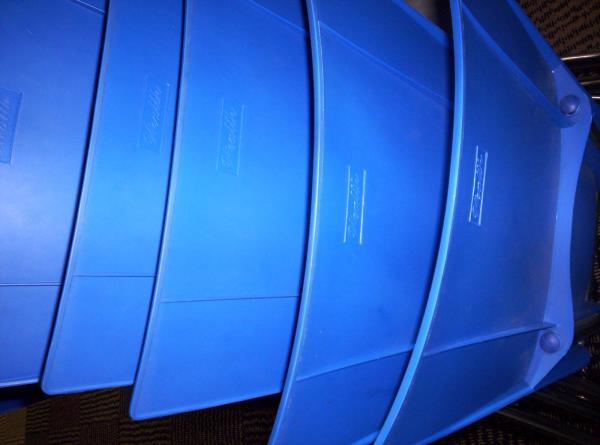 Blue plastic
