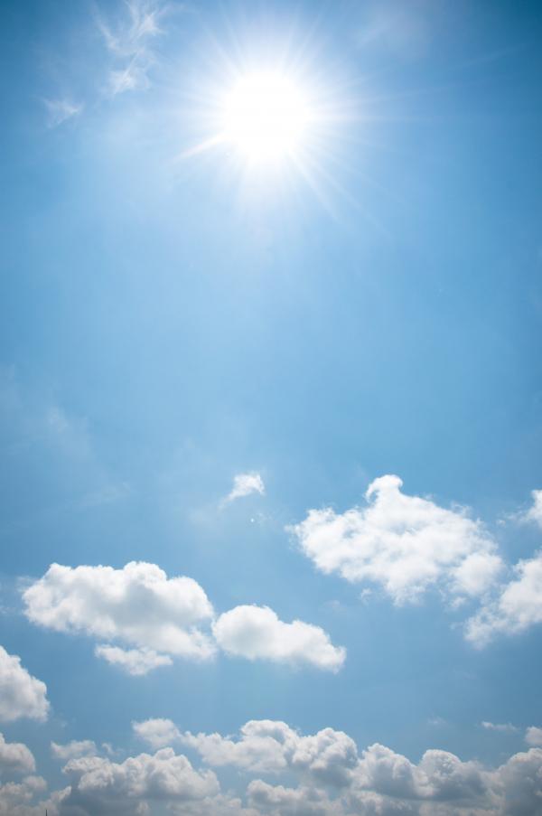 Blue sky and clouds