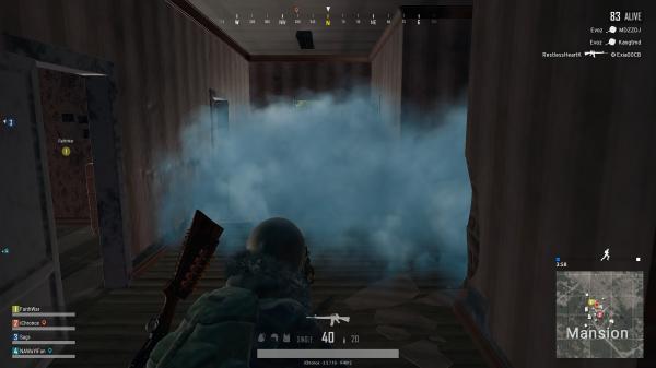 Blue smoke