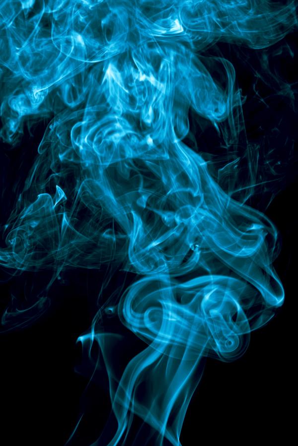 Blue smoke