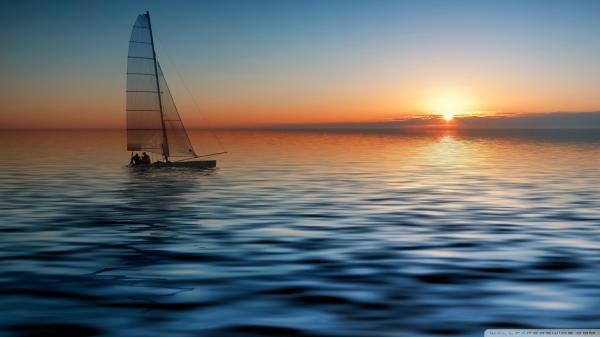 Boats on sea