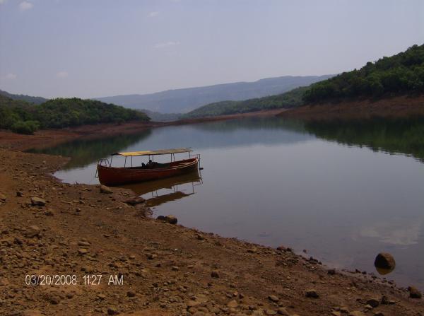 Boat by the lake