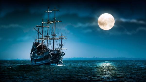 Boat in night