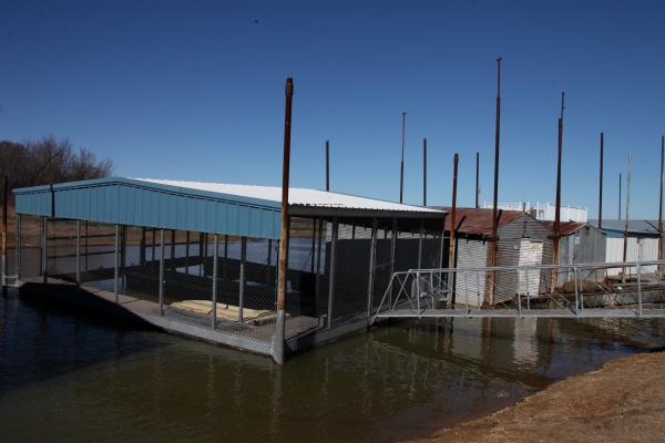 Boathouses on the lake