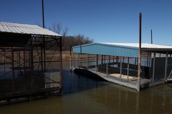 Boathouses on the lake