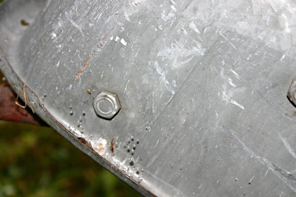 Bolt in metal plate