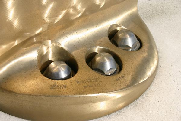 Bolts in shiny metal