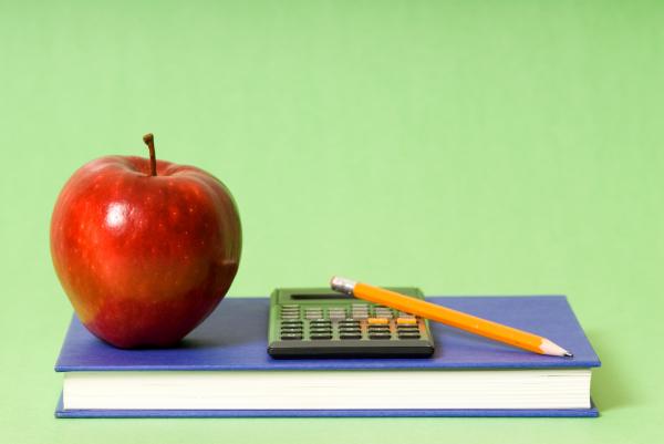 book and apple