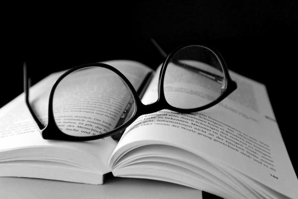 Book and Glasses