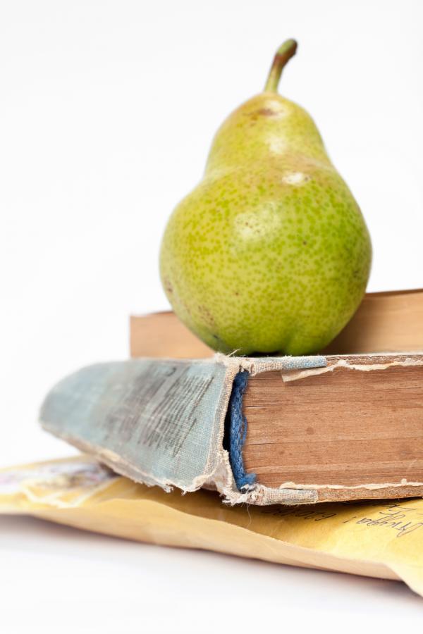 book and pears