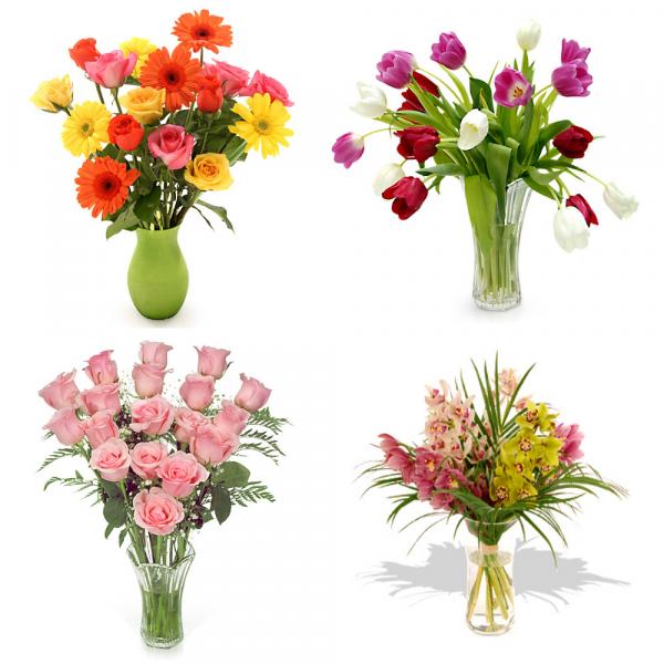 Bouquets of flowers