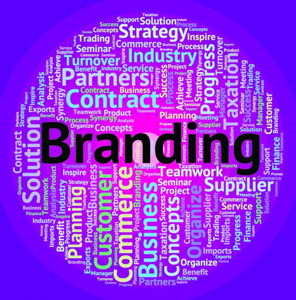 Branding Word Shows Company Identity And Branded