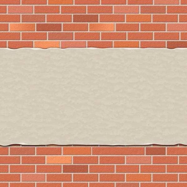 Brick Wall Represents Empty Space And Backdrop