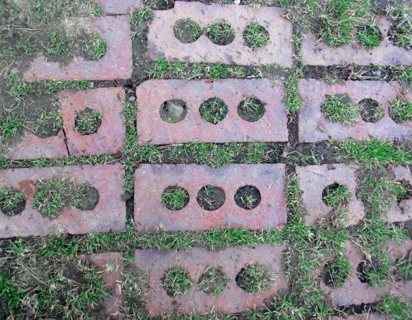 Bricks in the ground