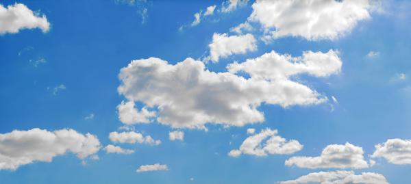 Bright Sky with Clouds