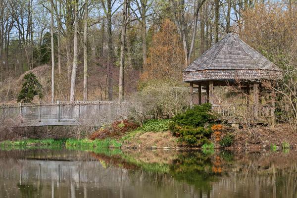 Brookside Bridge & Gazebo - HDR