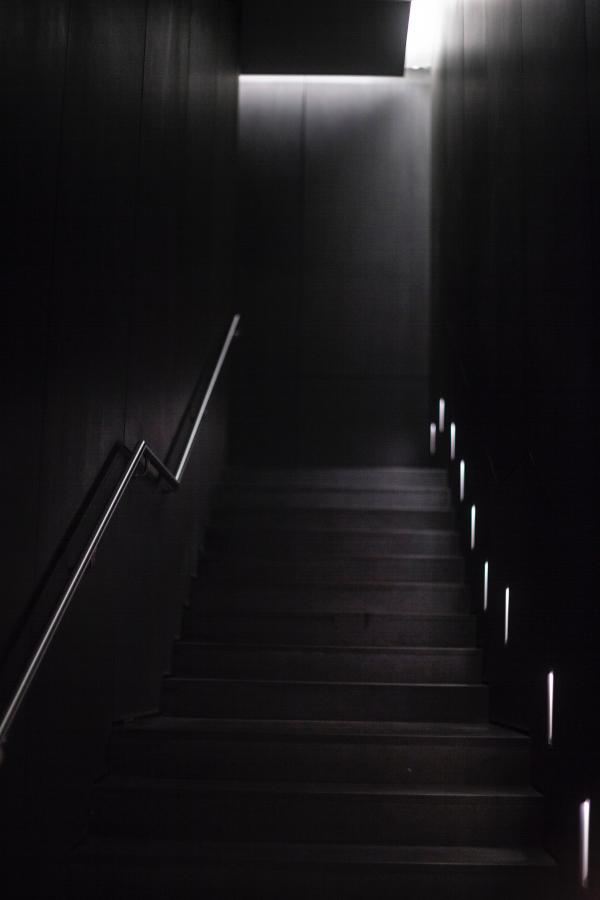 Brown and Black Wooden Staircase