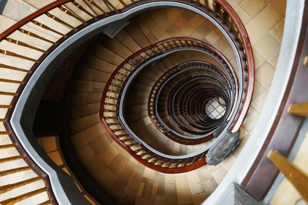 Brown Marble Stairs