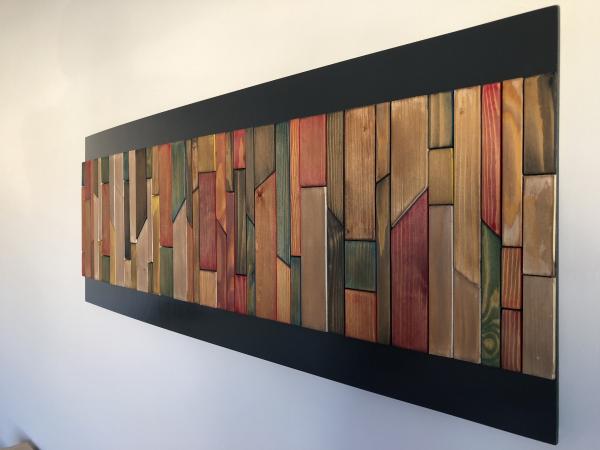 Brown Toro Painted Wooden Wall