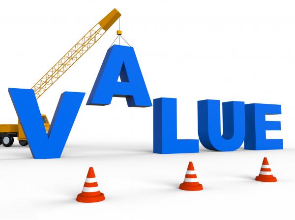 Build Value Means Worth Cost 3d Rendering