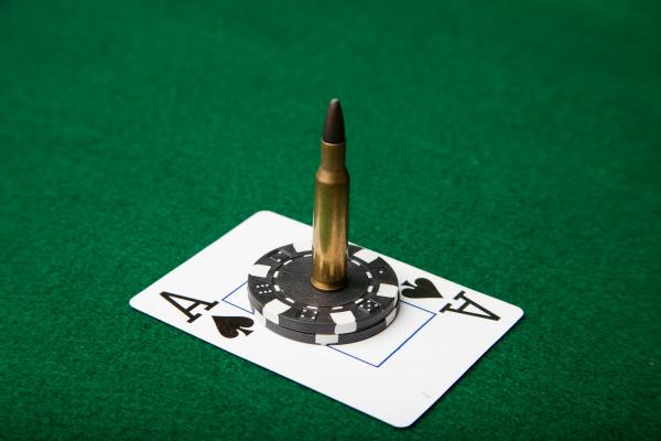 Bullets and ace of spades
