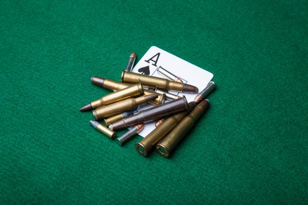 Bullets with ace of spades
