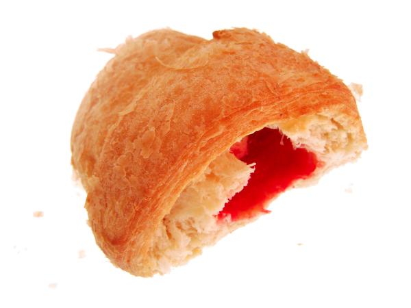Bun with red jam