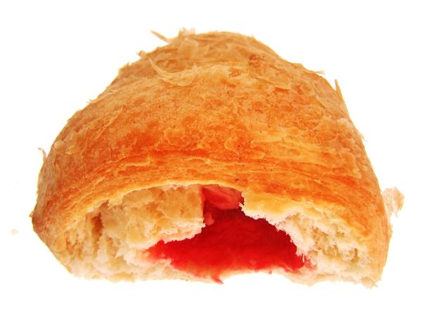 Bun with red jam