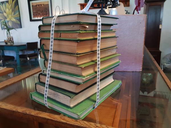 Bunch of books on the table