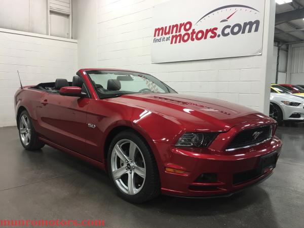 Burgundy Ford Mustang