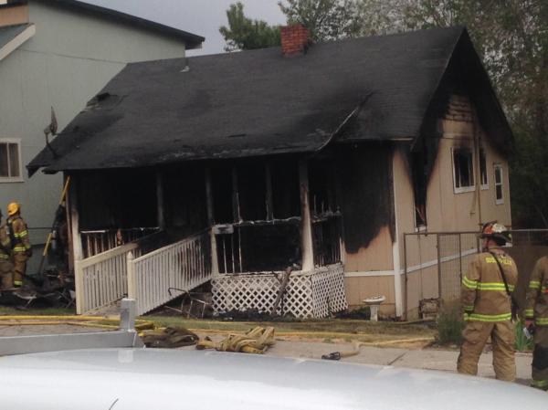 Burnt house