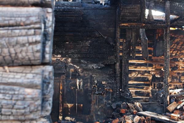 burnt house