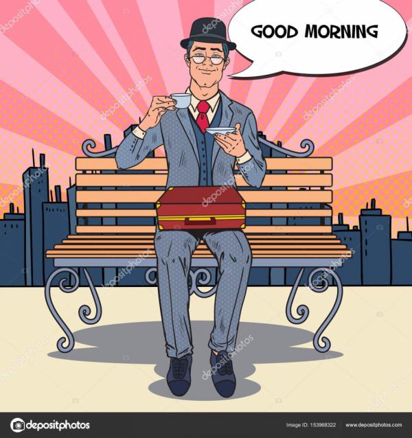 Businessman and tea