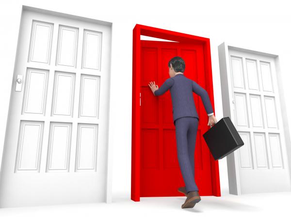 Businessman Office Means Entrepreneur Character And Entrepreneurial 3d