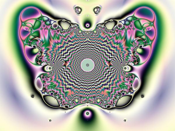 Butterfly fractal background
