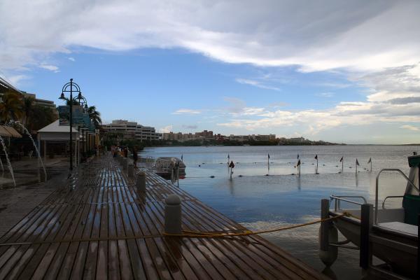 By the harbor
