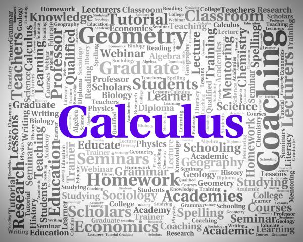 Calculus Word Indicates Algebra Figures And Words