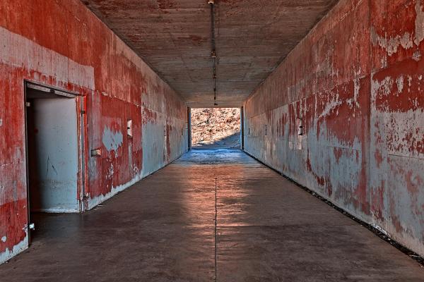 California War Tunnel - Blood Red HDR