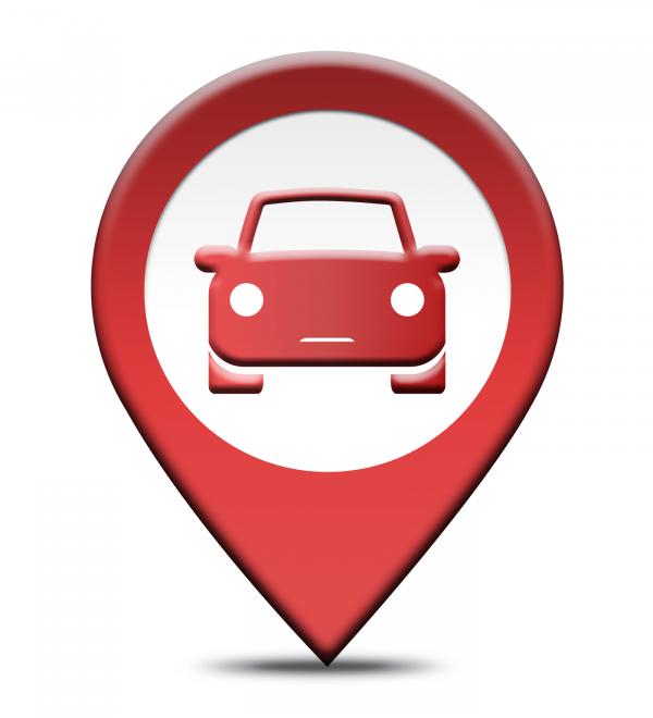Car Rental Location Shows Automobile Hire Places