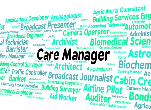 Care Manager Represents Work Social And Director