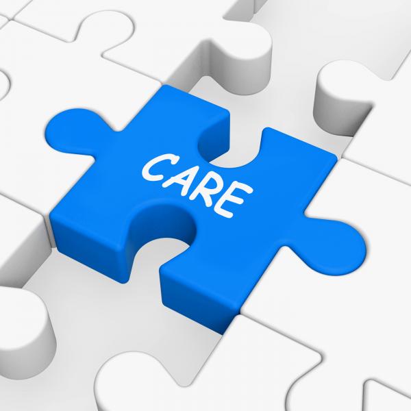 Care Puzzle Means Concerned Careful Or Caring