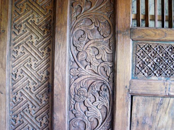 Carved wall